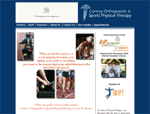 Tablet Screenshot of conroyphysicaltherapy.com